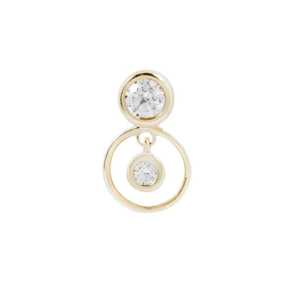 Buddha | 14k gold | Warhol | Swarovski Crystal CZ