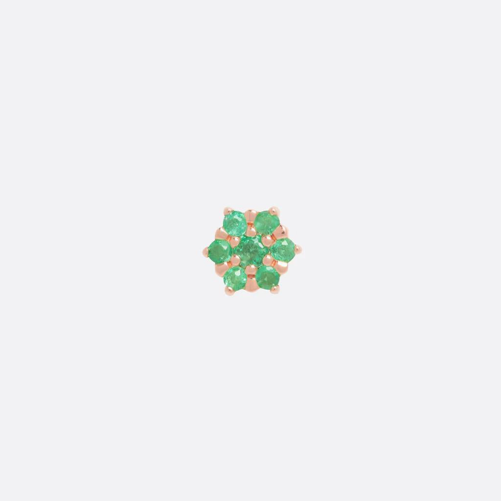 Tether | 14k gold | Peony | Emerald