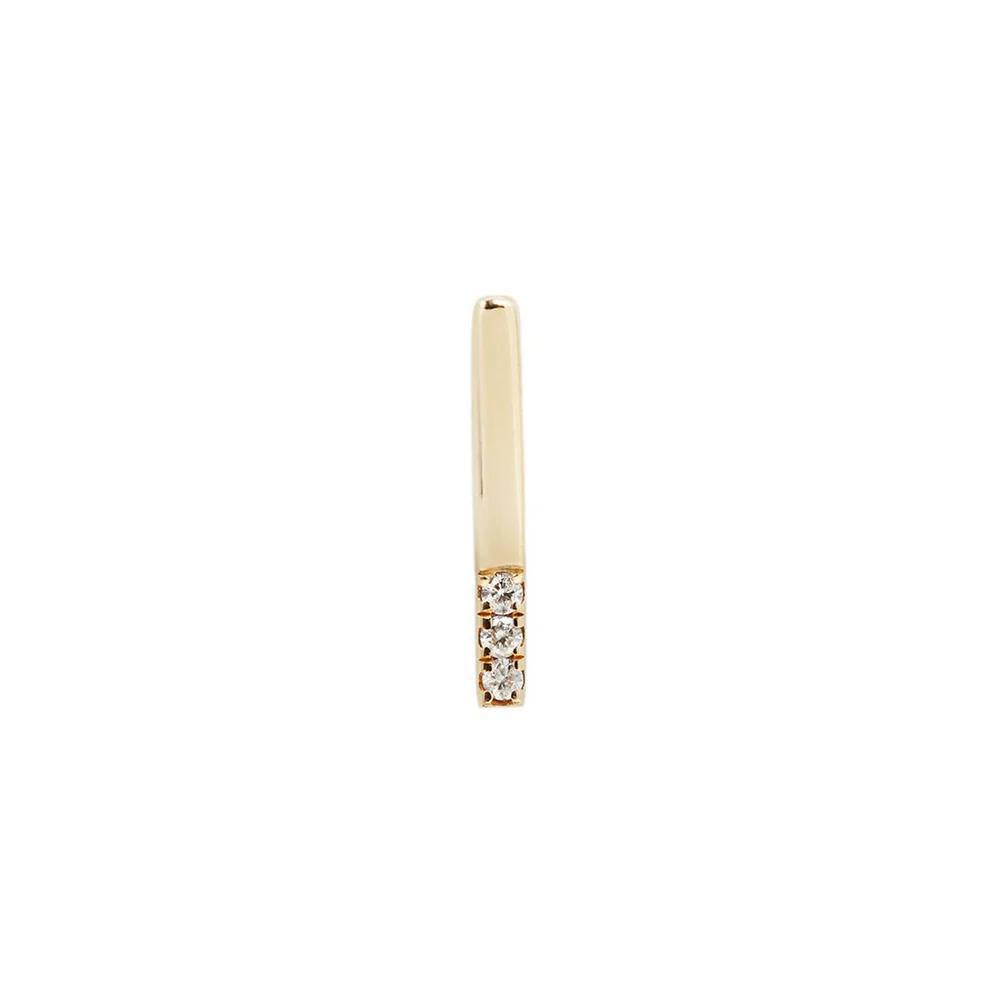 Buddha | 14k gold | Love Line | Clear CZ