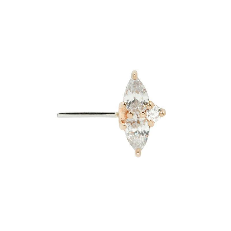 Buddha | 14k gold | Ethereal Forward Facing | CZ