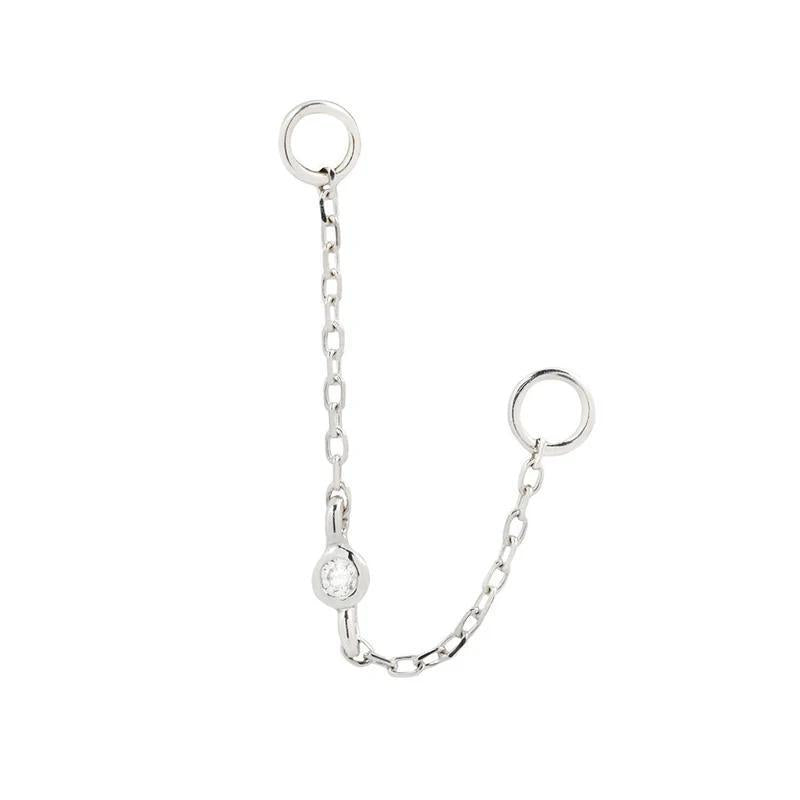 Buddha | 14k gold | Round Center Chain | CZ