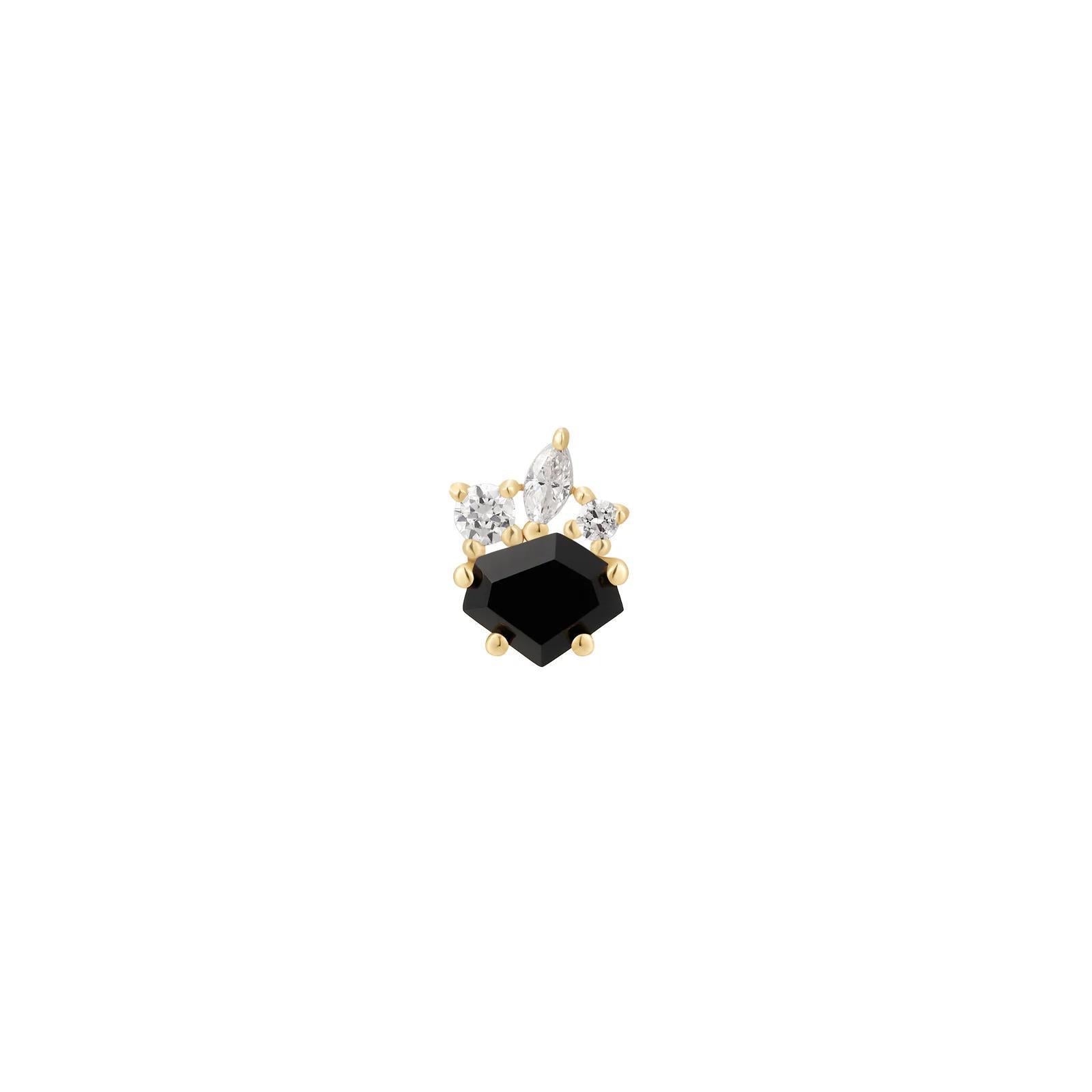 Buddha | 14k gold | Darque | Black Agate