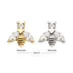 Invictus | 14k gold | Marquise Winged Bee | CZ