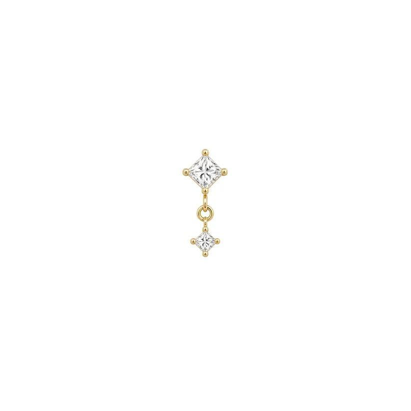 Buddha | 14k Gold | Fun and Games Threadless End | Cubic Zirconia