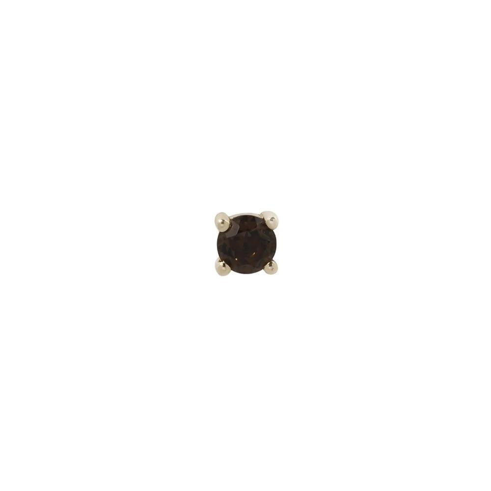 Buddha | 14k gold | Prong | Smoky Quartz
