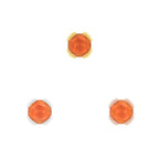 Buddha | 14k gold | Peekaboo | Sandblasted Orange Garnet