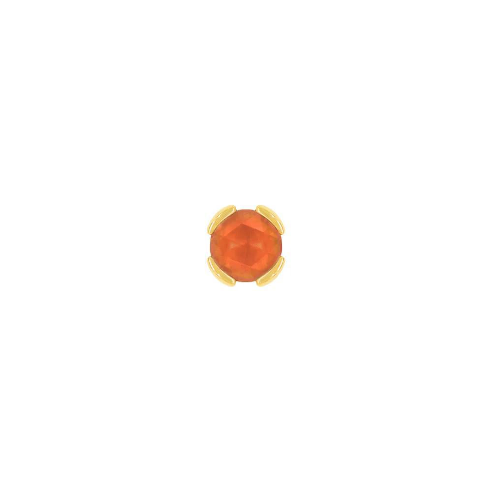 Buddha | 14k gold | Peekaboo | Sandblasted Orange Garnet