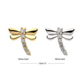 Invictus | 14k gold | 6-cluster Dragonfly | CZ