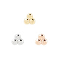 Buddha | 14k gold | Mini 3 Bead Cluster