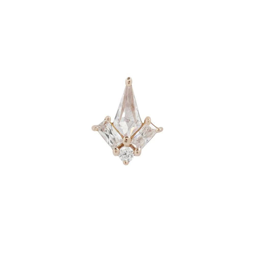 Buddha | 14k gold | L.A. Baby | Clear CZ