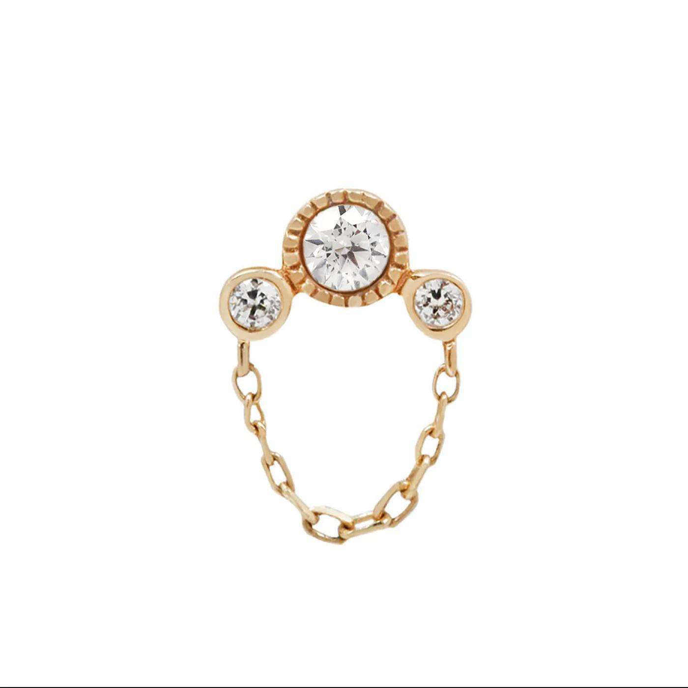 Buddha | 14k gold | Halston | White Diamond