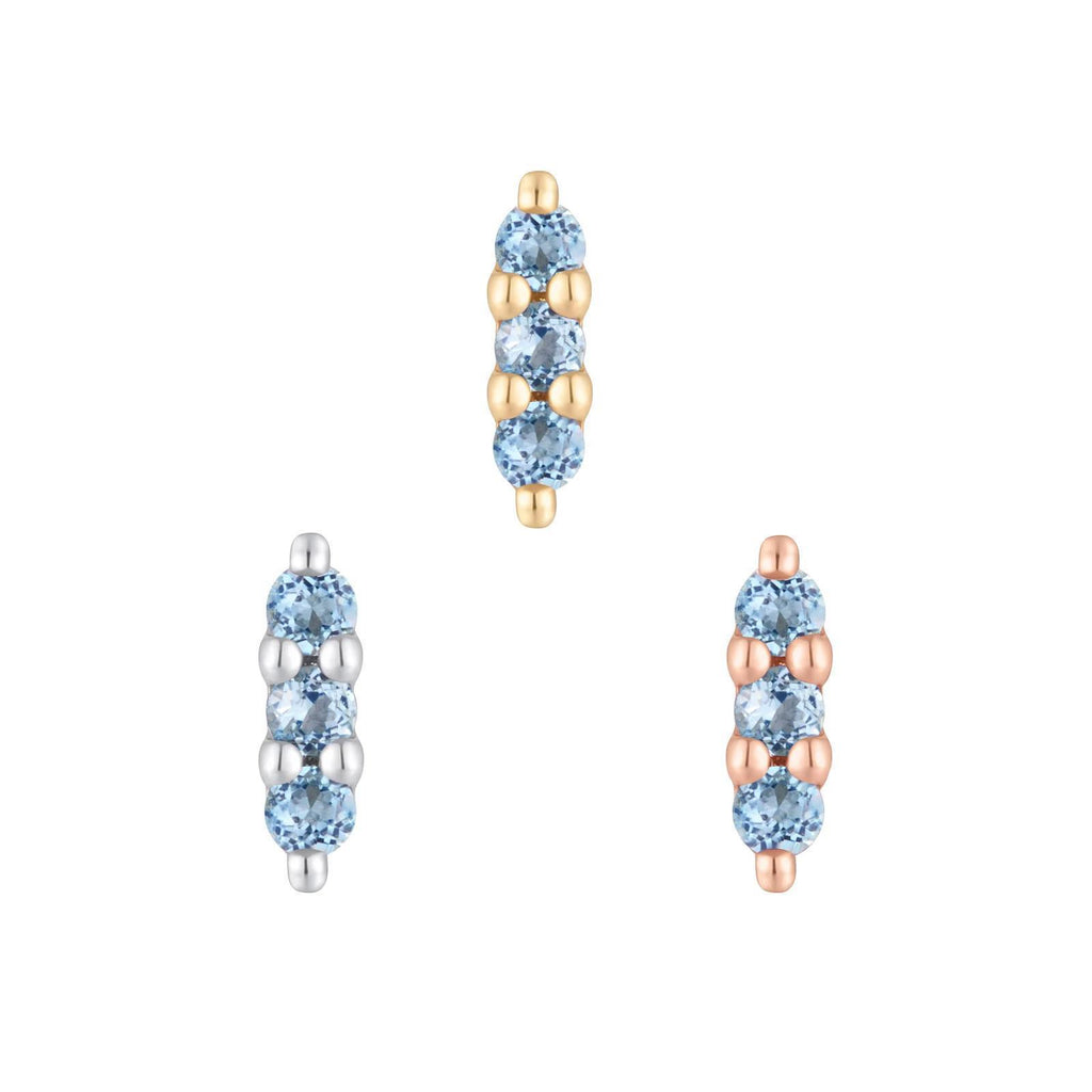 Buddha | 14k gold | Mishka 3 | London Blue Topaz