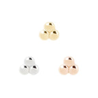 Buddha | 14k gold | 3 Bead Cluster