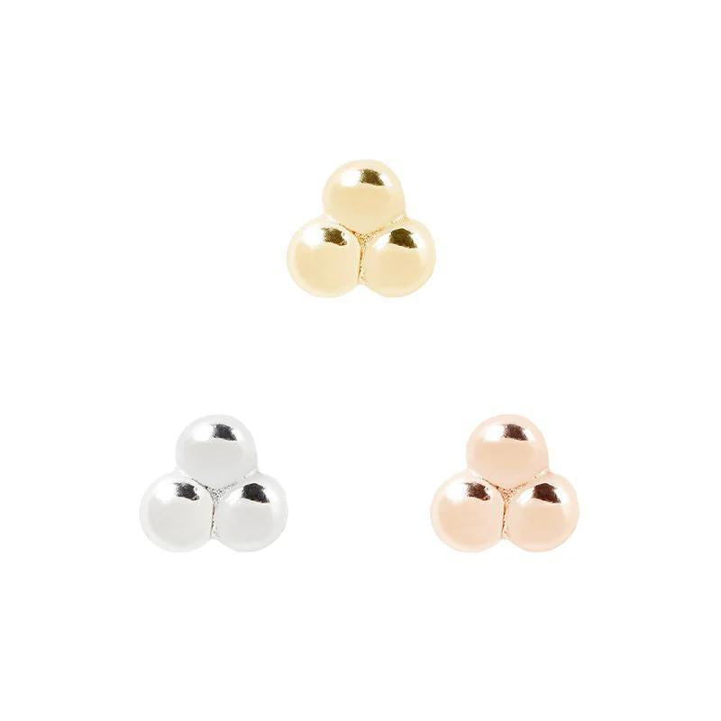 Buddha | 14k gold | 3 Bead Cluster