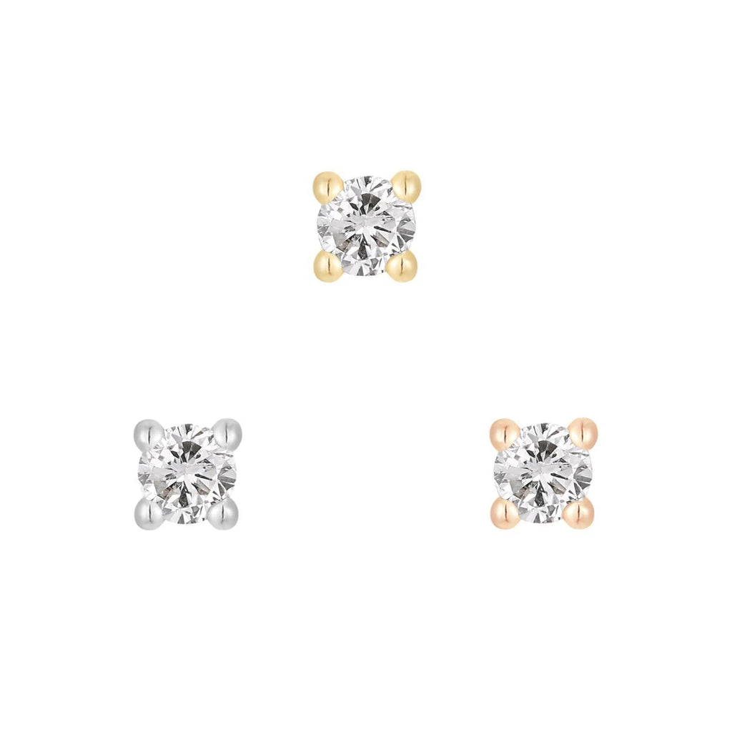 Buddha | 14k gold | Prong | White Diamond