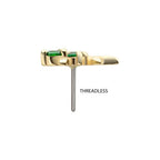 Invictus | 14k gold | Emerald Sprout w Gems | CZ