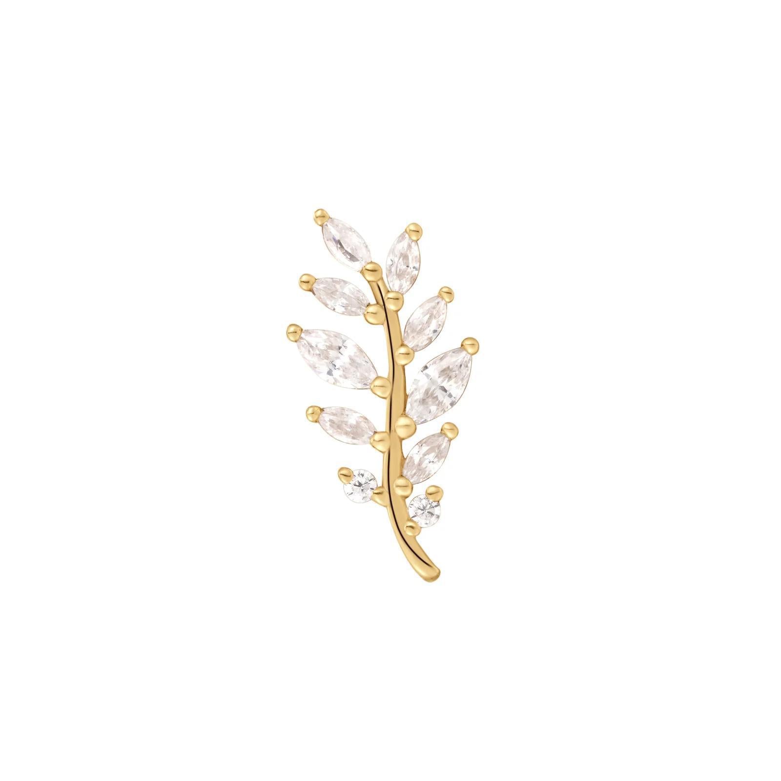 Buddha | 14k gold | Botaniste | Clear CZ