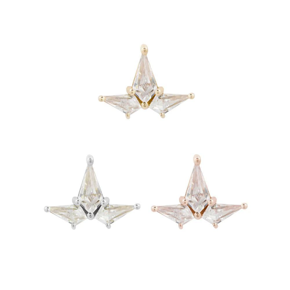 Buddha | 14k gold | Volant | Clear CZ