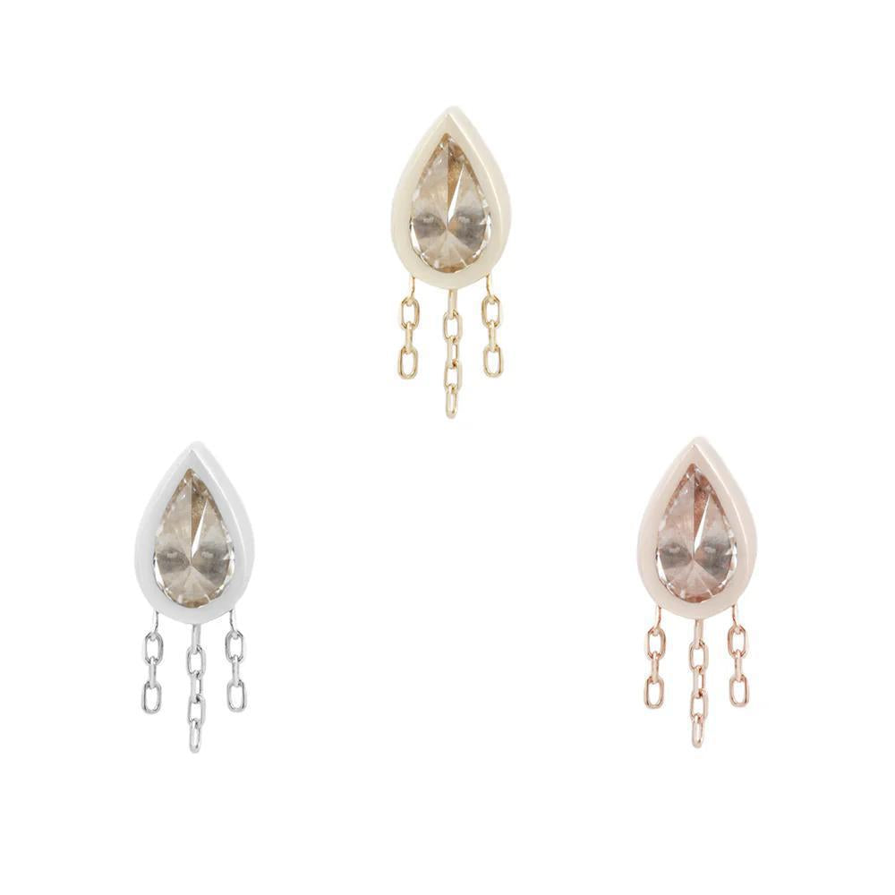 Buddha | 14k gold | Let's Dance | Clear CZ