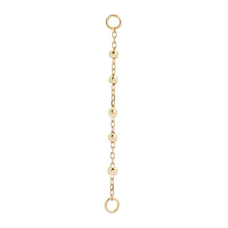 Buddha | 14k gold | 5 Bead Chain