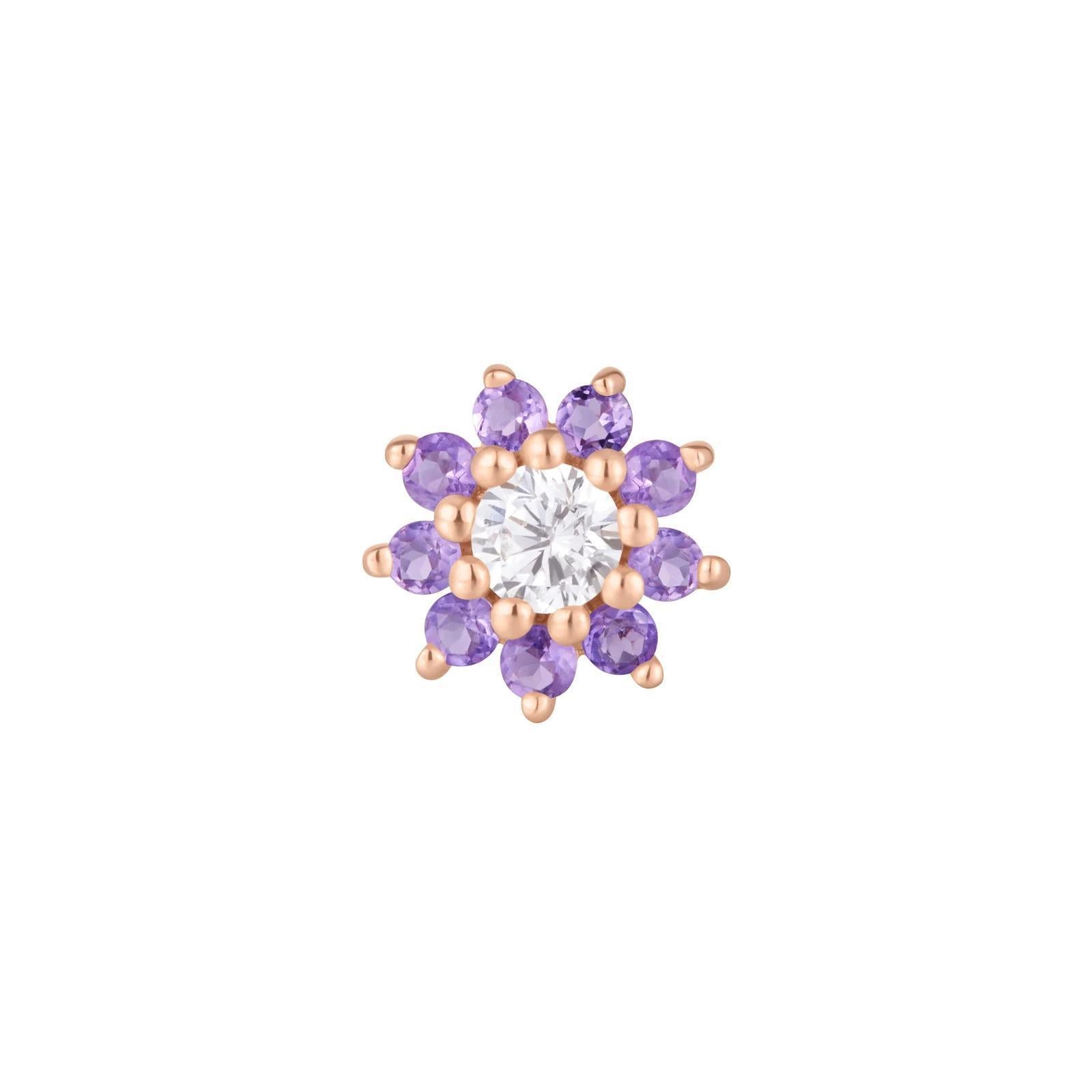 Buddha | 14k gold | Eloise | Amethyst + CZ