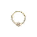Buddha | 14k gold | Tinsley | White Sapphire + CZ