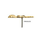 Invictus | 14k gold | Prong Set Gem Serpent Path Top