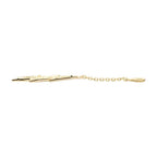 Invictus | 14k gold | Pave Set Lightning Bolt Dangle Charm | CZ