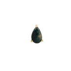 Buddha | 14k gold | Prong Pear | Moss Agate