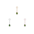 Buddha | 14k Gold | Concorde Charm + Chain | Green Tourmaline