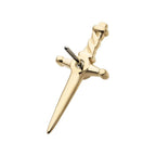 Invictus | 14k gold | Dagger with Bezel Gem | Lab Grown Diamonds