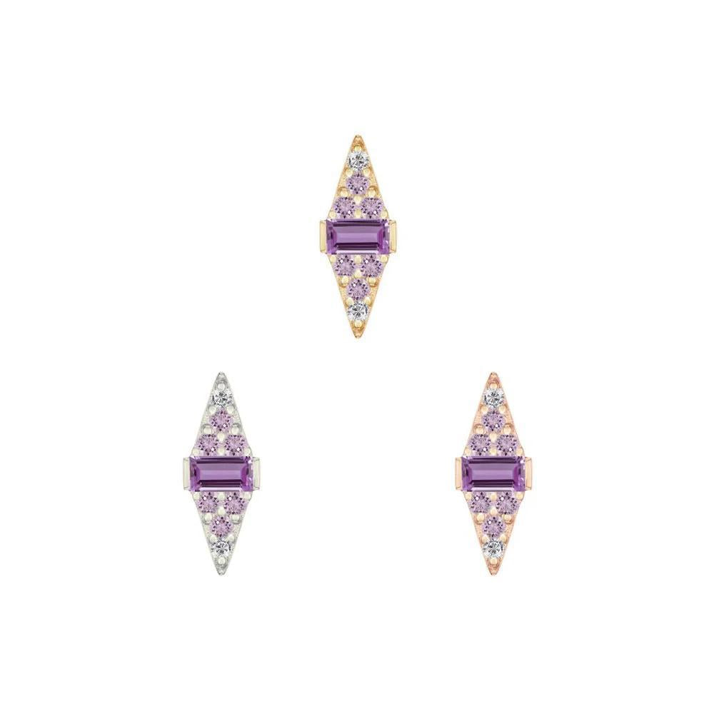 Buddha | 14k gold | Electric Feel | Amethyst Ombré