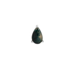 Buddha | 14k gold | Prong Pear | Moss Agate