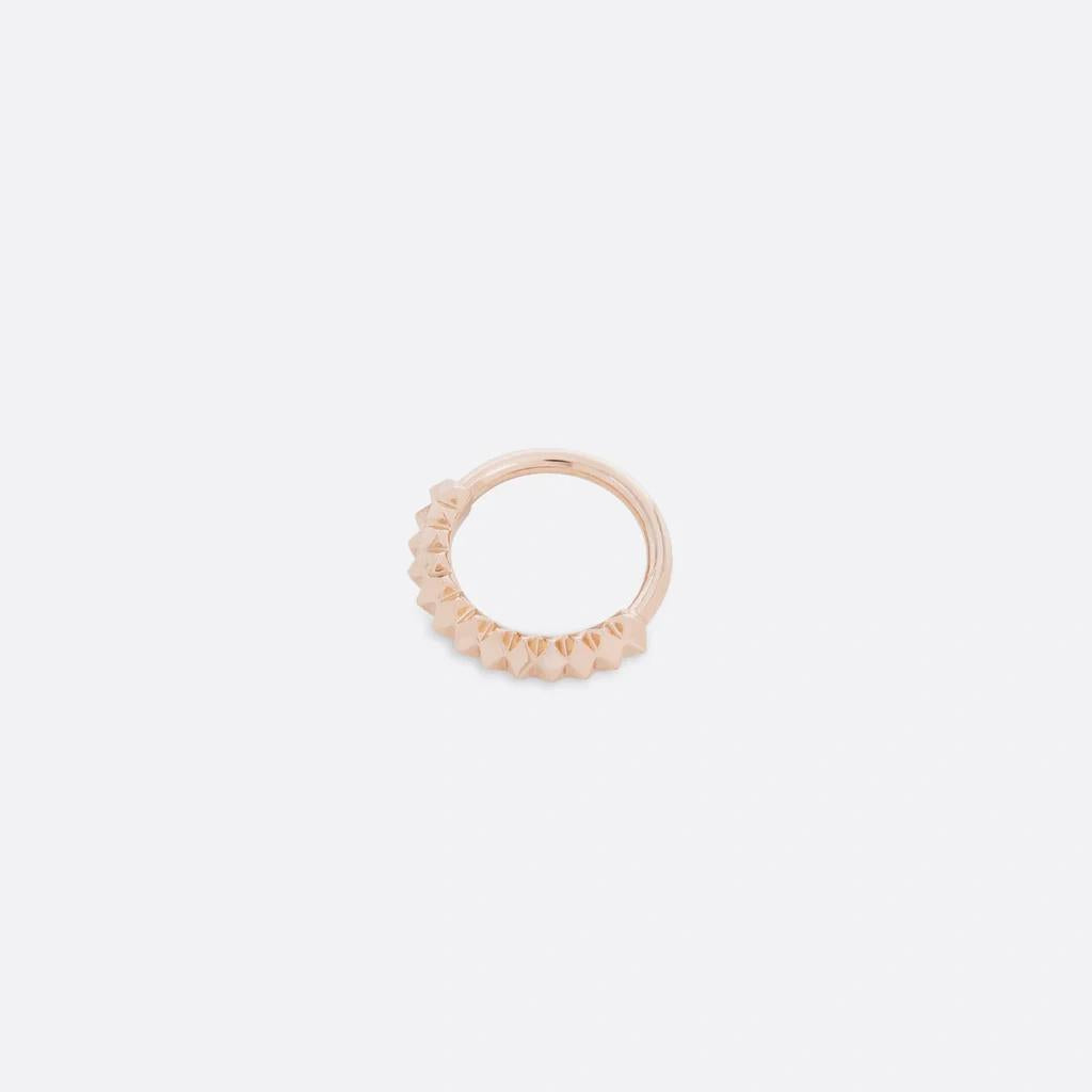 Tether | 14k gold | Petite Carbonado Seam Ring
