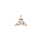Buddha | 14k gold | 3 Little Pears | Clear CZ