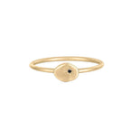 Buddha | 14k gold | RION x Buddha North Star Ring | Black Diamond