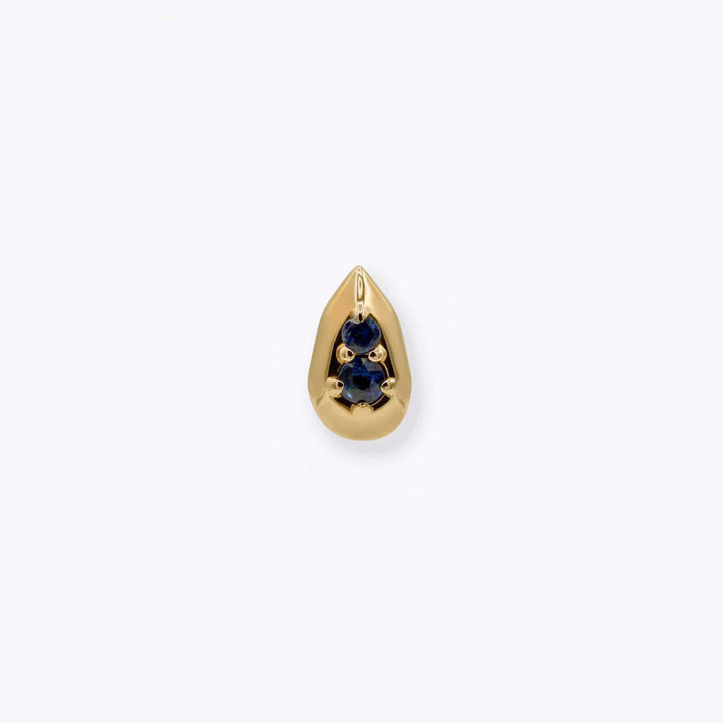 Tether | 14k gold | Hydro Gem | Blue Sapphire