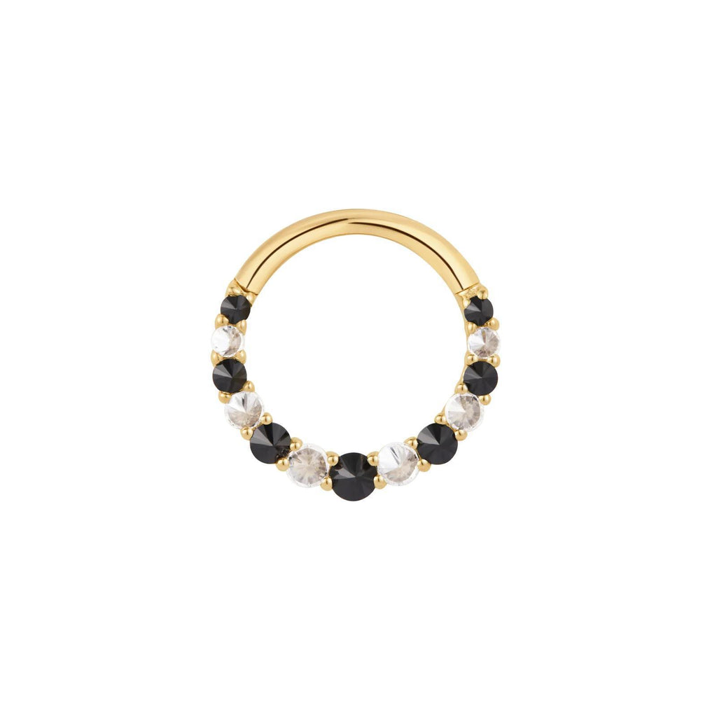 Buddha | 14k gold | Eclipse | Black Spinel + CZ