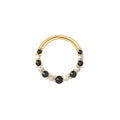 Buddha | 14k gold | Eclipse | Black Spinel + CZ