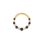 Buddha | 14k gold | Eclipse | Black Spinel + CZ