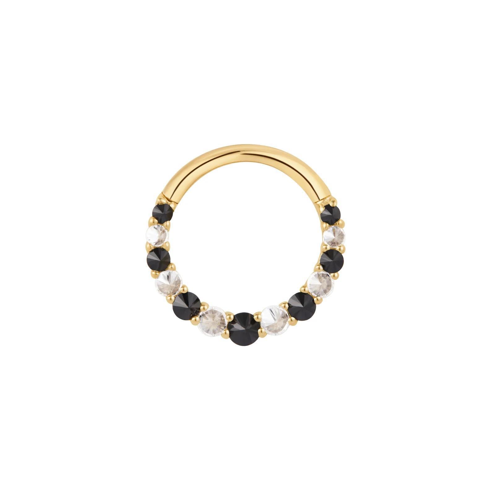 Buddha | 14k gold | Eclipse | Black Spinel + CZ