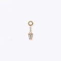 Tether | 14k gold | Linda Chain Charm | White Topaz