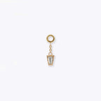 Tether | 14k gold | Linda Chain Charm | White Topaz