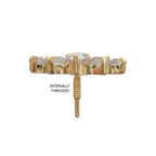 Invictus | 14k gold | 5-Custer Teardrop | CZ