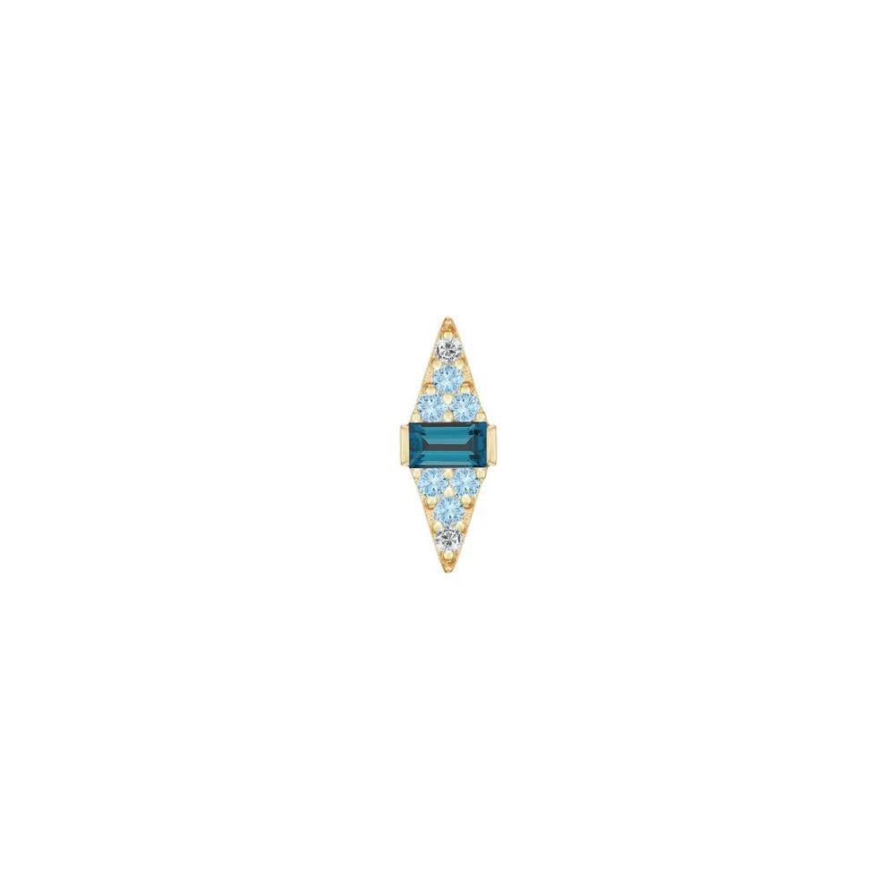 Buddha | 14k gold | Electric Feel | Blue Topaz Ombré