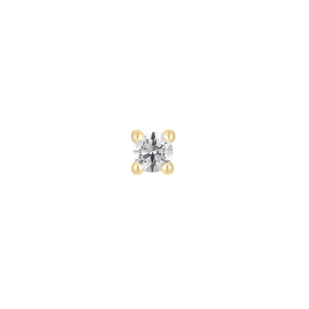 Buddha | 14k gold | Prong | Swarovski Crystal CZ