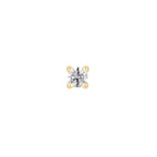 Buddha | 14k gold | Prong | Swarovski Crystal CZ