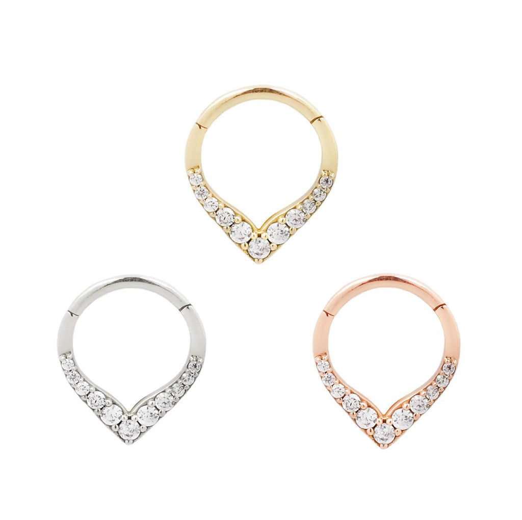 Buddha | 14k gold | Rise + Shine | Clear CZ