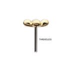 Invictus | 14k gold | 4 Bead Cluster