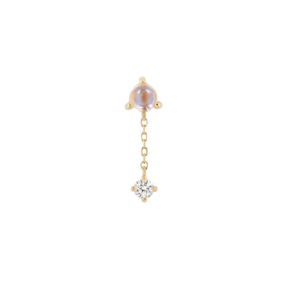 Buddha | 14k gold | Bianca | Moonstone + White Sapphire